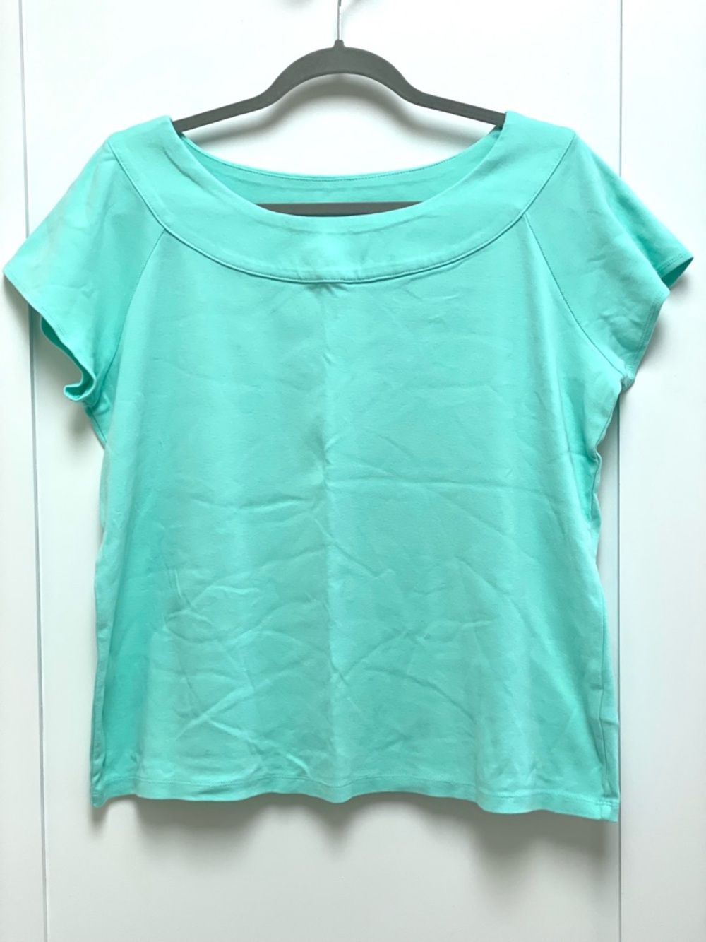 ☀️2/$20 Rafaella Mint Green Short Sleeve Relaxed Scoop Neck Tee | NWOT